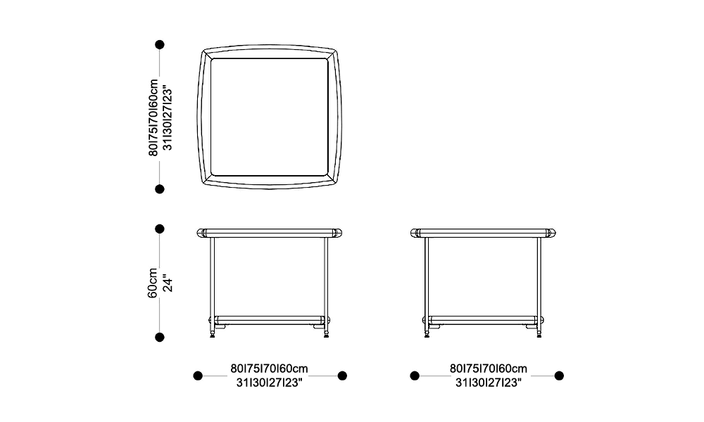 Image of the main dimensions of the product